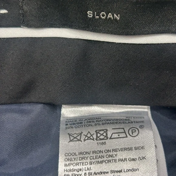 Banana Republic Women’s Sloan Navy‎ Trousers Size 8 - Picture 7 of 9